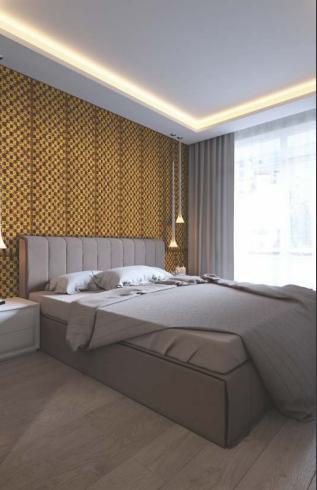 Charcoal 3D Backlit Decorative Wall Panel Designer Multi Colour 8x2 Ft - Pn 03575