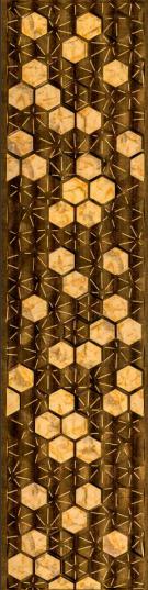 Charcoal 3D Backlit Decorative Wall Panel Designer Multi Colour 8x2 Ft - Pn 03595