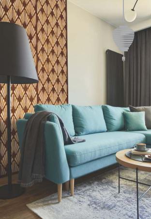 White Patterned Charcoal Louvers Designer 8x0.39 Ft - Pn 00827