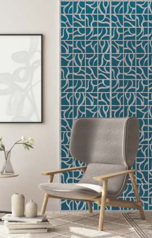 Charcoal - Based Decorative Wall Panel Designer Multi Colour 8x2 Ft Ls 2512