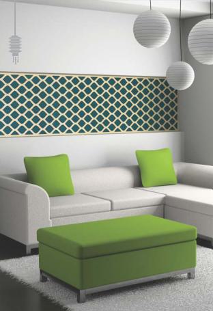 LS 2507 PVC,Charcoal - Based Decorative Wall Panel 8x2 ft designer louvers Multi Colour PN 00834