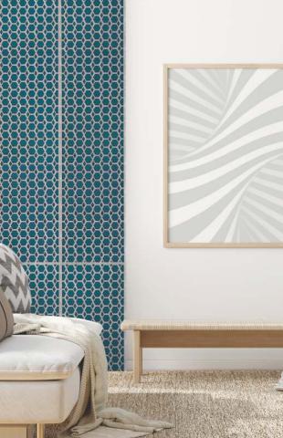 Charcoal - Based Decorative Wall Panel Designer Multi Colour 8x2 Ft Ls 2514