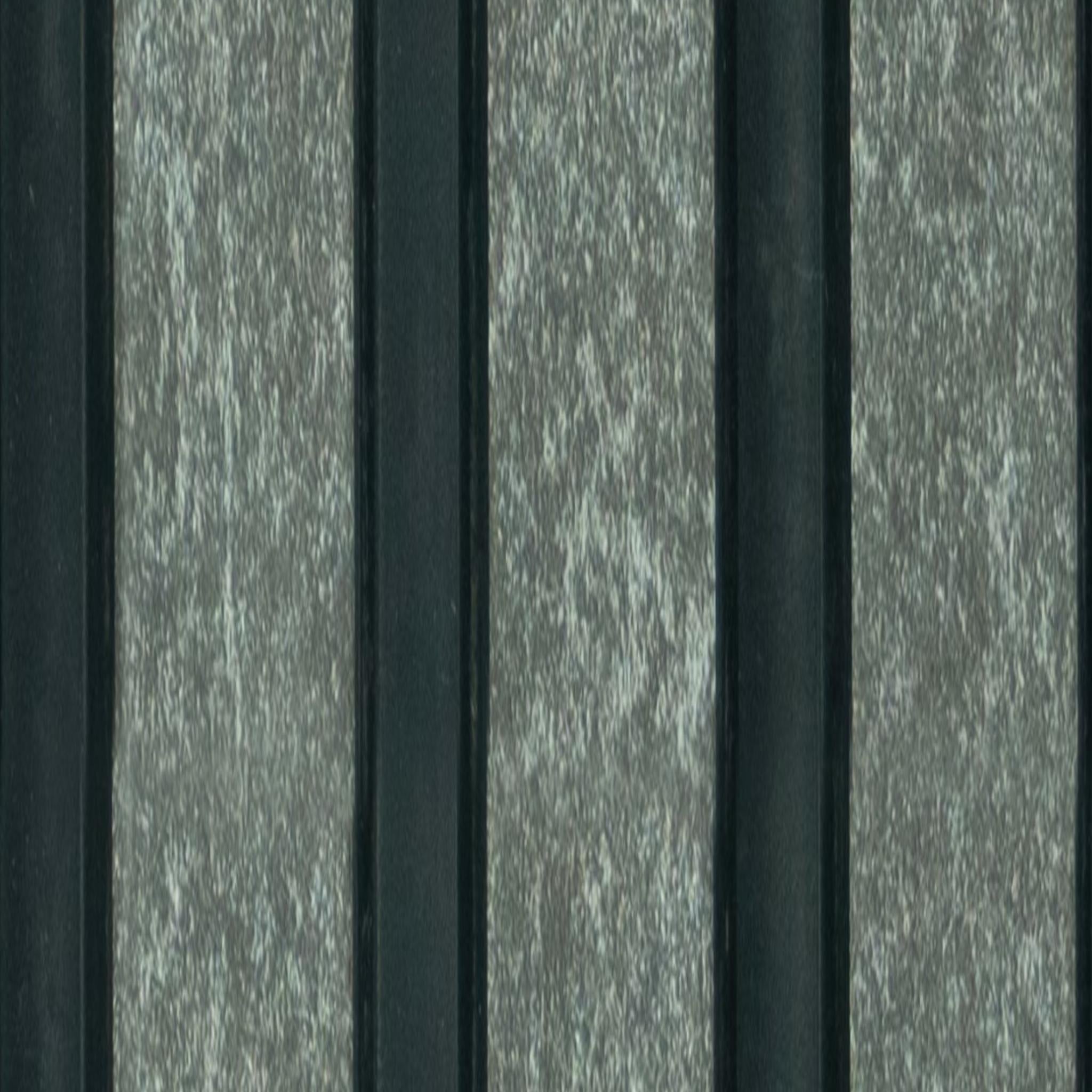 Stone Charcoal Louvers Panel Marble & Multi Colour 8x0.4 Ft - Pn 00670