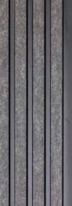 Stone Charcoal Louvers Panel Marble & Multi Colour 8x0.4 Ft - Pn 00670