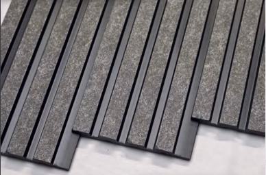 Stone Charcoal Louvers Panel Marble & Multi Colour 8x0.4 Ft - Pn 00670