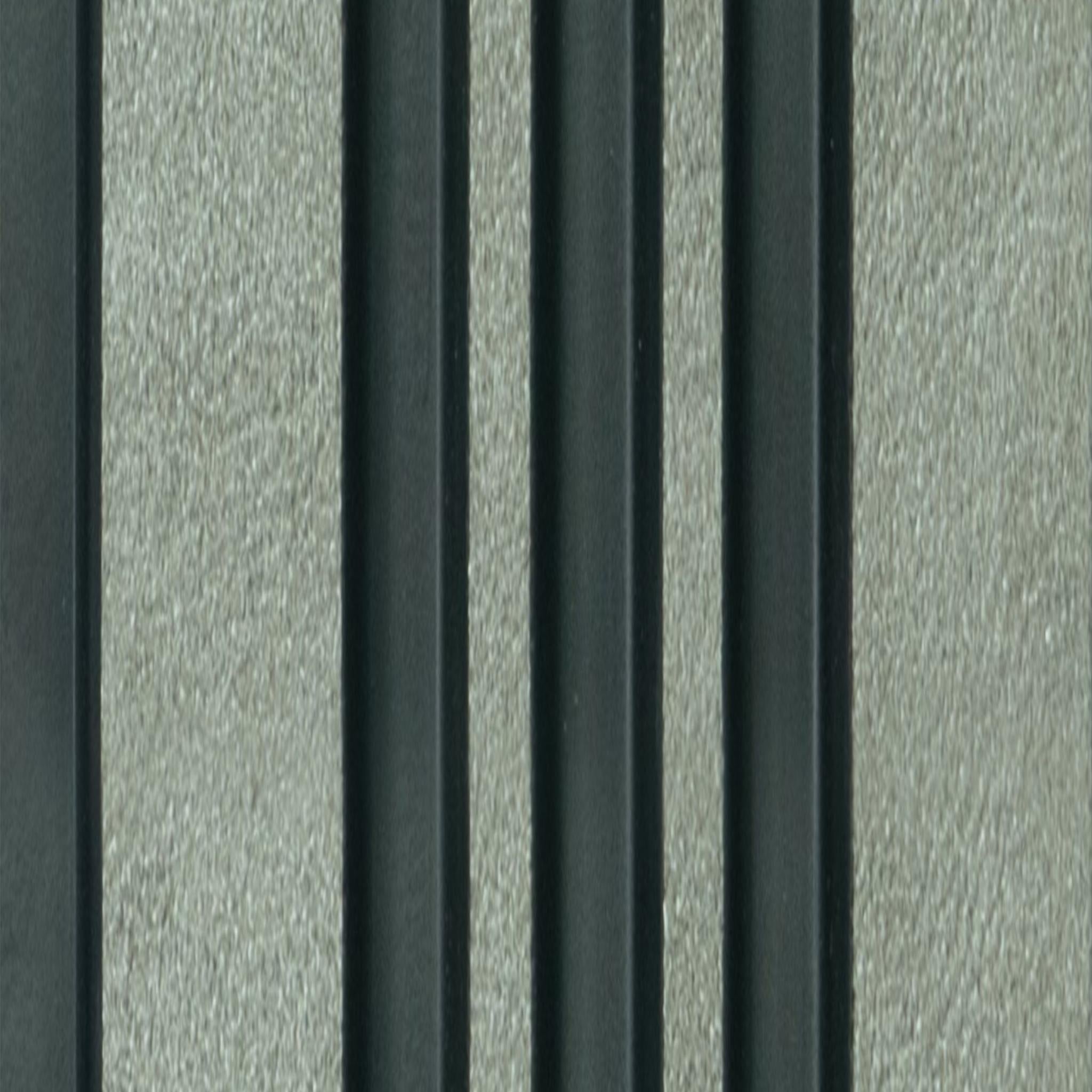 Premium Charcoal Panel Marble & Stone Louvers Multi Colour 8x0.4 Ft - Pn 03383