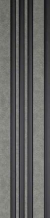 Premium Charcoal Panel Marble & Stone Louvers Multi Colour 8x0.4 Ft - Pn 03383