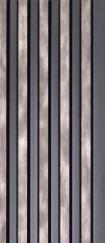 Multi Colour Wooden Charcoal Louver Wood 8x0.4 Ft - Pn 00656
