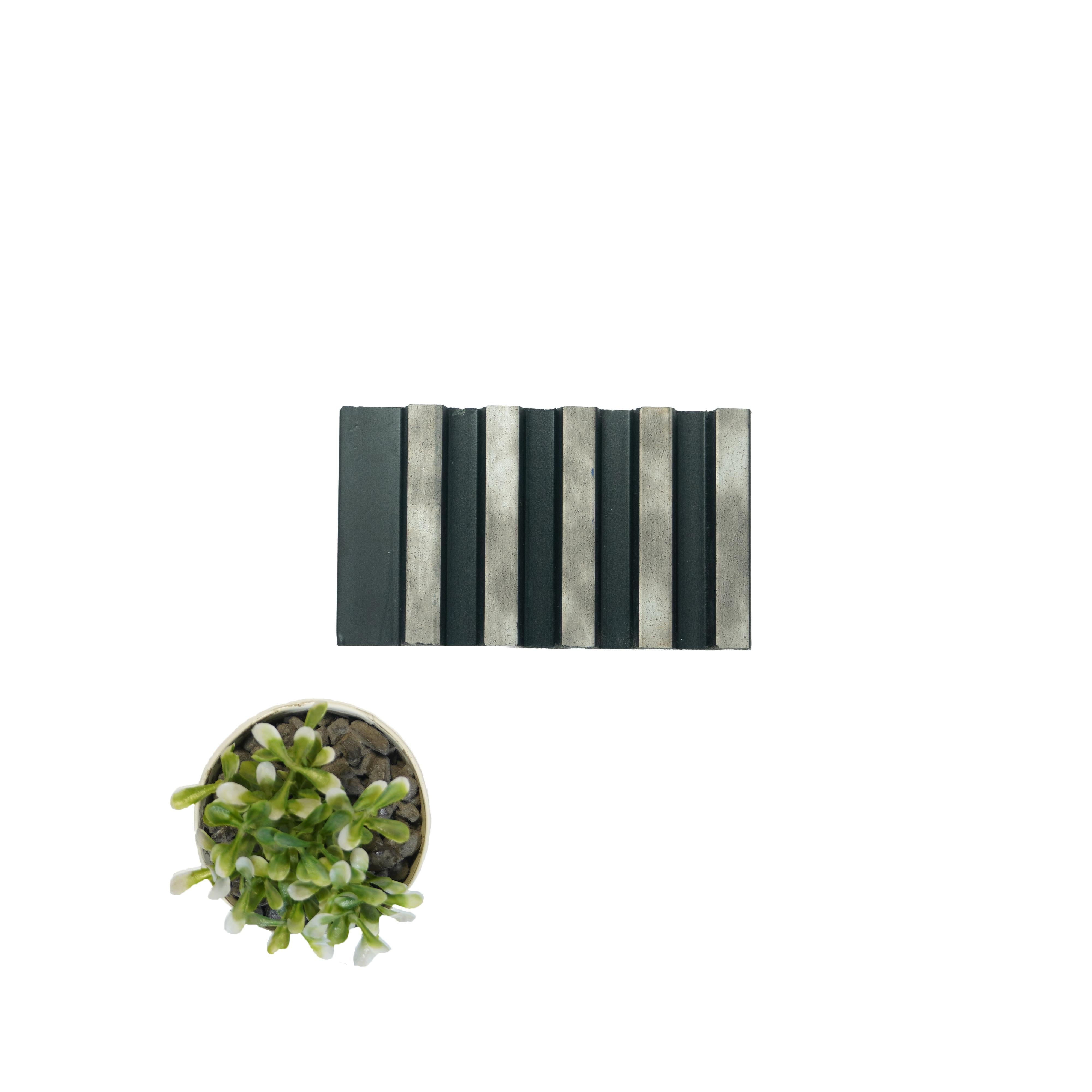 Multi Colour Wooden Charcoal Louver Wood 8x0.4 Ft - Pn 00656