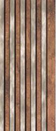 Multi Colour Wooden Charcoal Louver Wood 8x0.4 Ft - Pn 00657