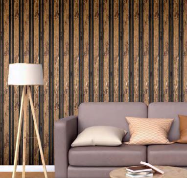 Multi Colour Wooden Charcoal Louver Wood 8x0.4 Ft - Pn 00659