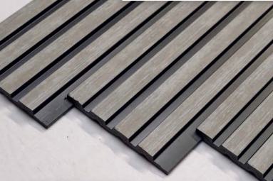 Multi Colour Wooden Charcoal Louver Wood 8x0.4 Ft - Pn 03374