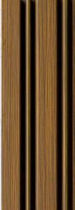 Multi Colour Wooden Charcoal Louver Wood 9.5x0.4 Ft - Pn 00671