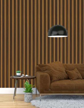 Multi Colour Wooden Charcoal Louver Wood 9.5x0.4 Ft - Pn 00671