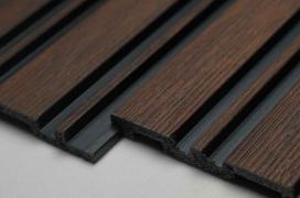 Multi Colour Wooden Charcoal Louver Wood 9.5x0.4 Ft - Pn 00672