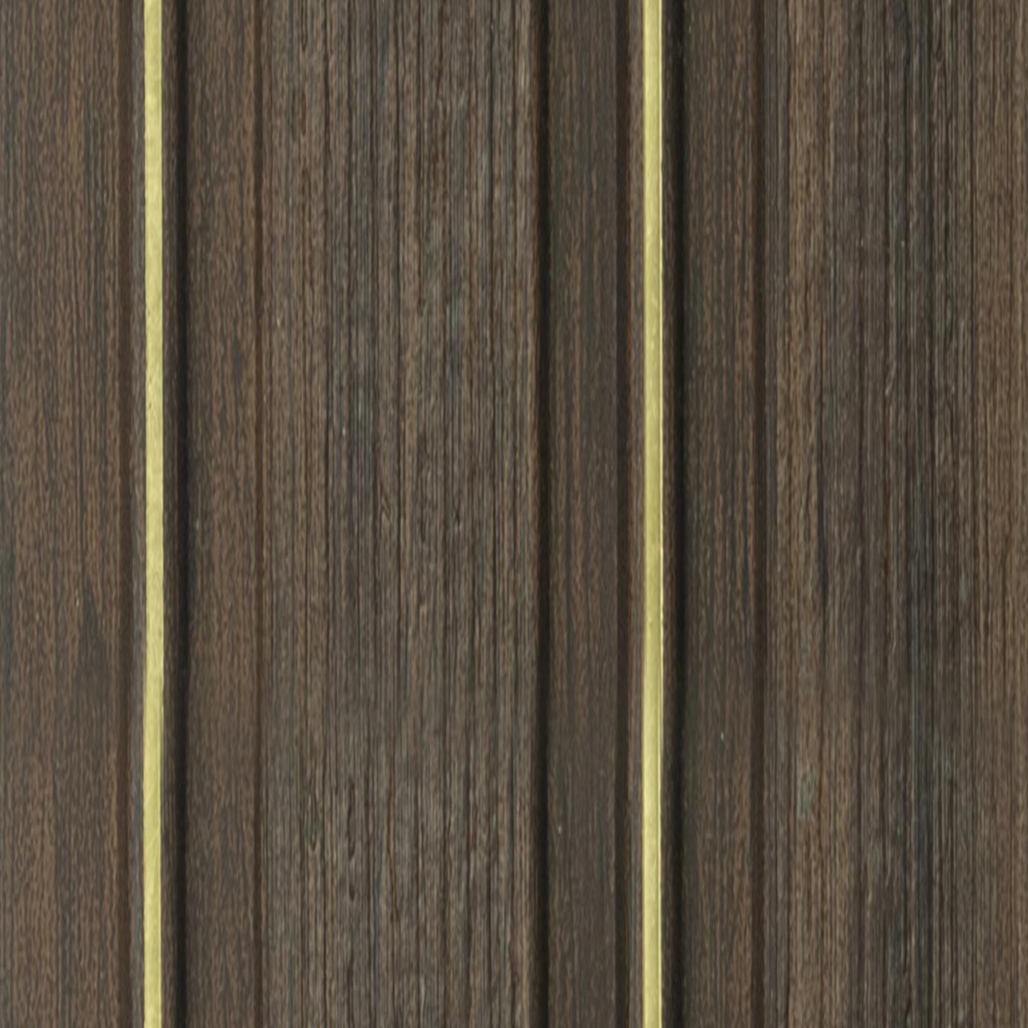 Multi Colour Wooden Charcoal Louver Wood 9.5x0.4 Ft - Pn 00673