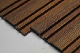 Multi Colour Wooden Charcoal Louver Wood 9.5x0.4 Ft - Pn 00674