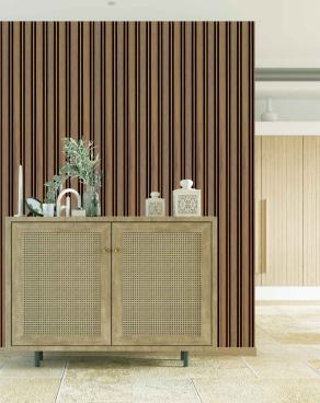 Multi Colour Wooden Charcoal Louver Wood 9.5x0.4 Ft - Pn 00675