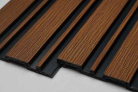 Multi Colour Wooden Charcoal Louver Wood 9.5x0.4 Ft - Pn 03375