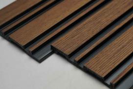 Multi Colour Wooden Charcoal Louver Wood 9.5x0.4 Ft - Pn 03378