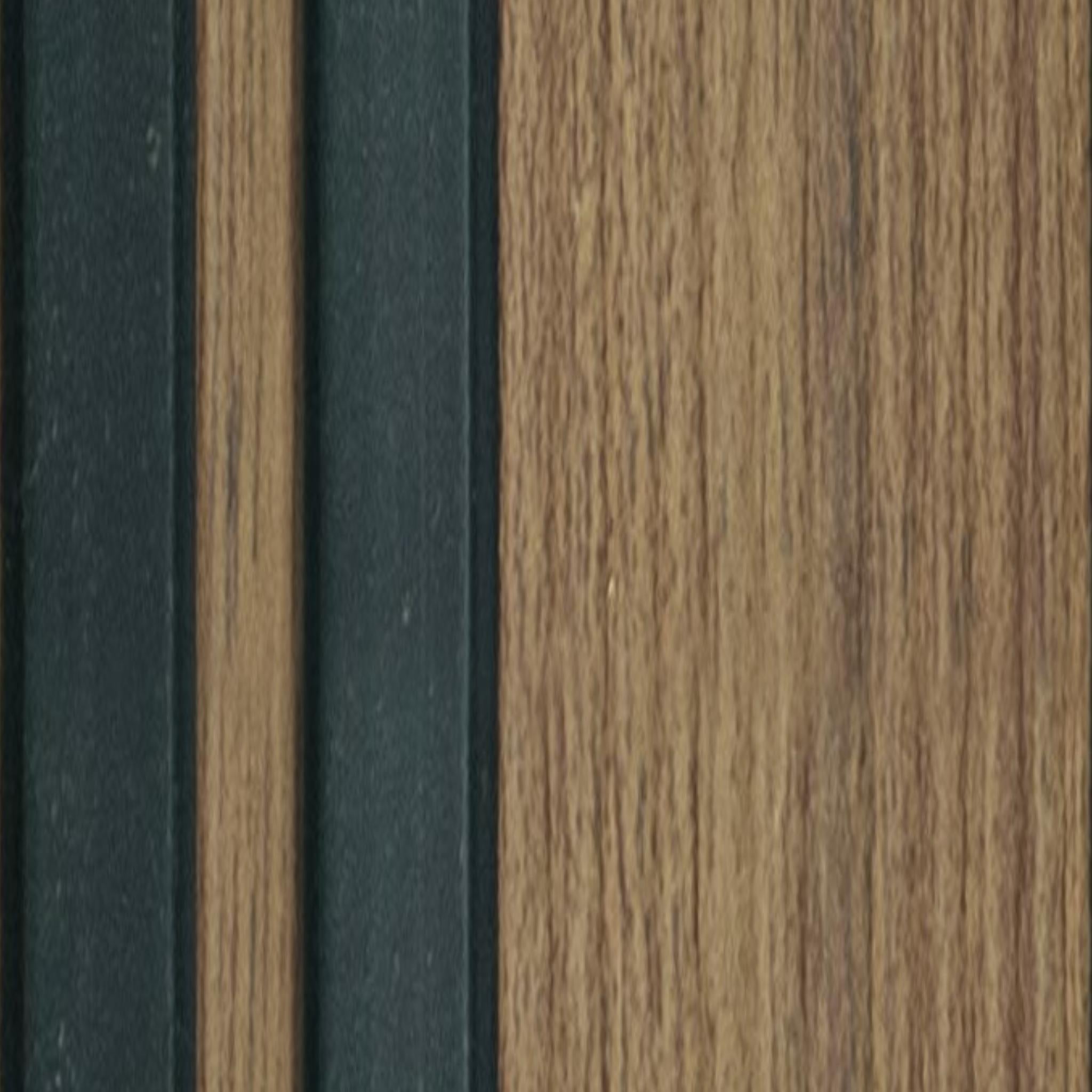 Multi Colour Wooden Charcoal Louver Wood 9.5x0.4 Ft - Pn 03378