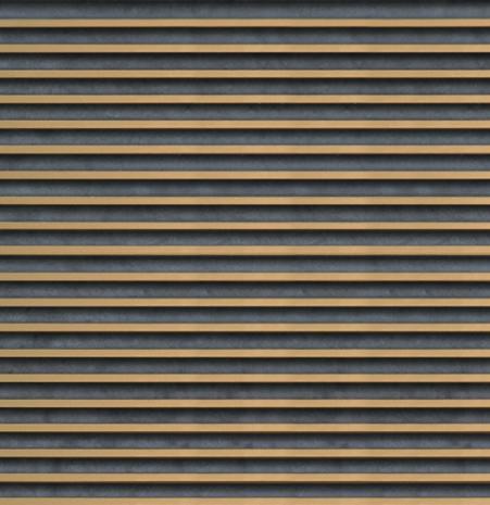 Maria Decor Charcoal Decorative Wall Panel 8x1 ft designer louvers N30-7 N30-7