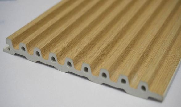 Natural Teak Wooden Wpc Louver Wood 9.5x0.41 Ft - Pn 03016 F