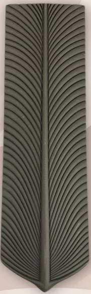 Pu Stone Panel Designer Louvers Noir Black 3x0.65 Ft - Pn 03114 G