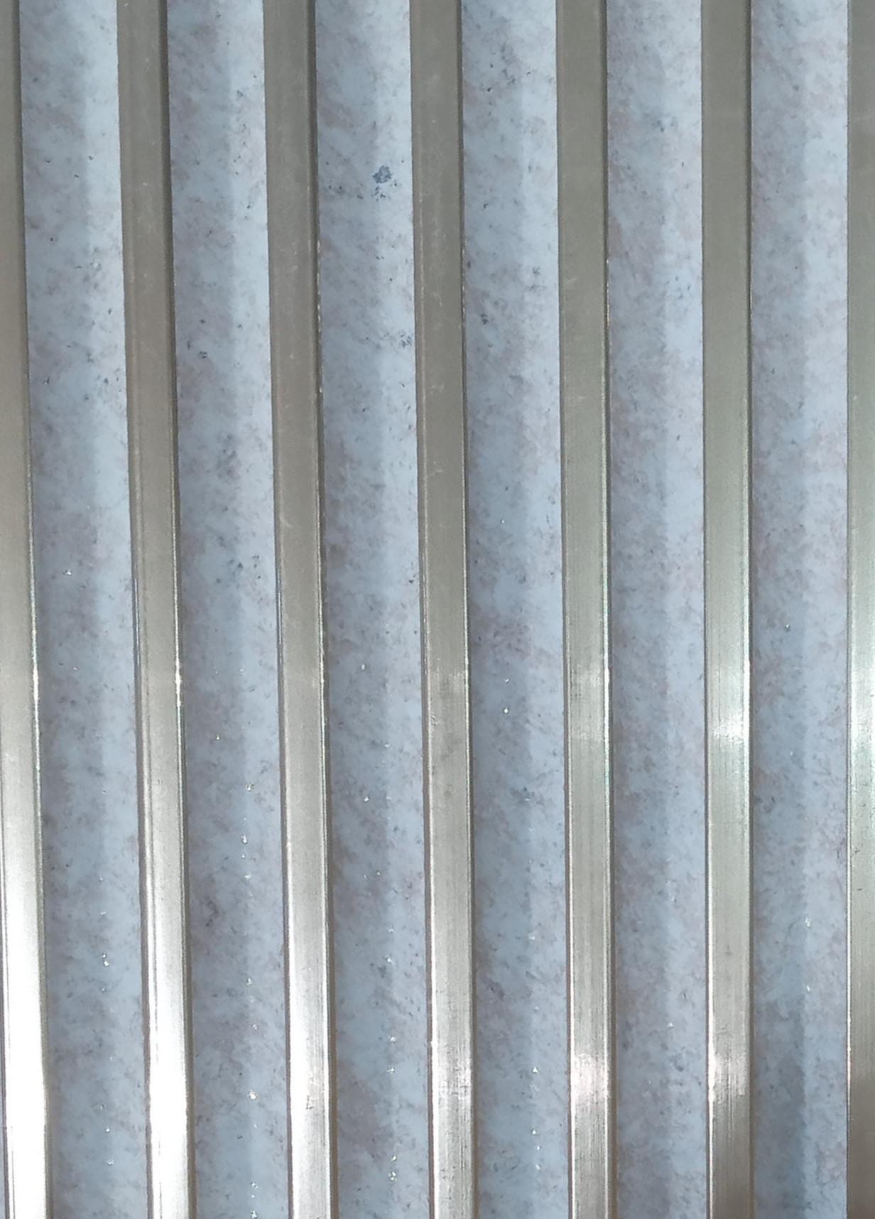 Charcoal Louvers Panel Metallic Grey 9.5x1 Ft - Od 1210