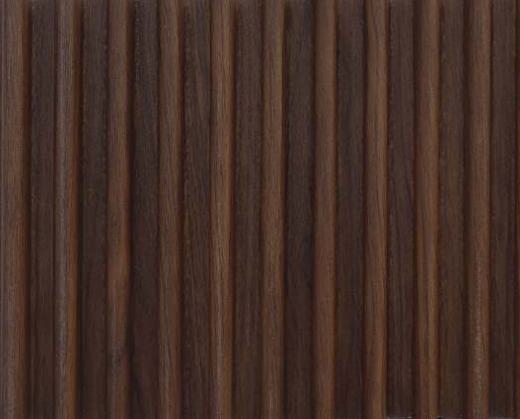 Italian Yew Wpc Fluted Wall Panel Wood Brown 9.5x0.54 Ft - Op 6001 02