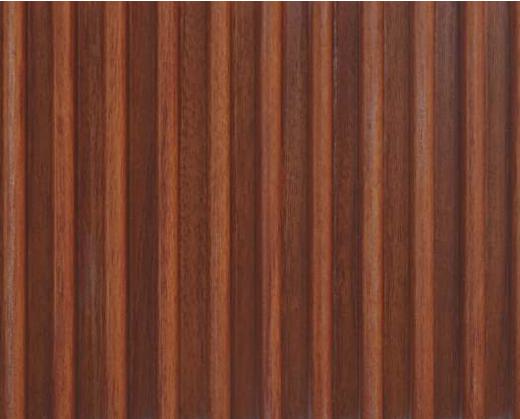 Cocoa Oak Wpc Fluted Wall Panel Wood Brown 9.5x0.54 Ft - Op 6001 03