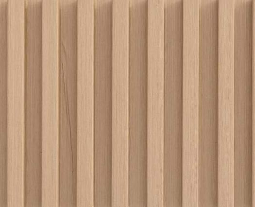 Sunshine Oak Wpc Fluted Wall Panel Wood Beige 9.5x0.54 Ft - Op 6002 03