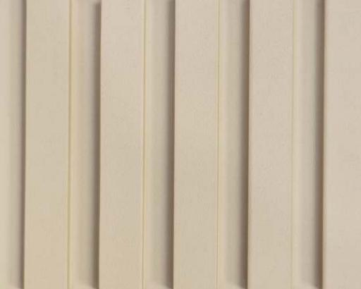 Neon Oyster Beige Wpc Fluted Wall Panel Plain Colors 9.5x0.51 Ft - Op 6003 03
