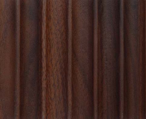 Dark Walut Wpc Fluted Wall Panel Wood Brown 9.5x0.52 Ft - Op 6005 03
