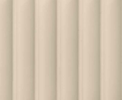 White Mushroom Wpc Fluted Wall Panel Plain Colors Beige 9.5x0.52 Ft - Op 6005 07