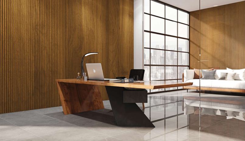 Pare Panels Oak Wood Ocre Louver 10x0.45 ft wood Brown Oak_Wood