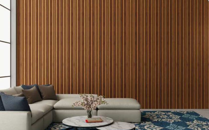 Pare Panels Oak Wood Ocre Louver 10x0.7 ft wood Brown Oak_Wood