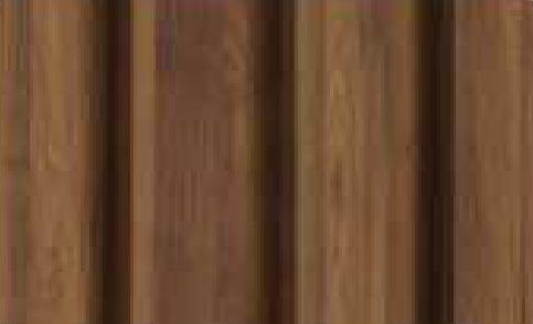 Pare Panels Oak Wood Ocre Wave Design Interior & Exterior Wall & Ceiling Panel 10x0.88 ft wood louvers Brown Oak_Wood