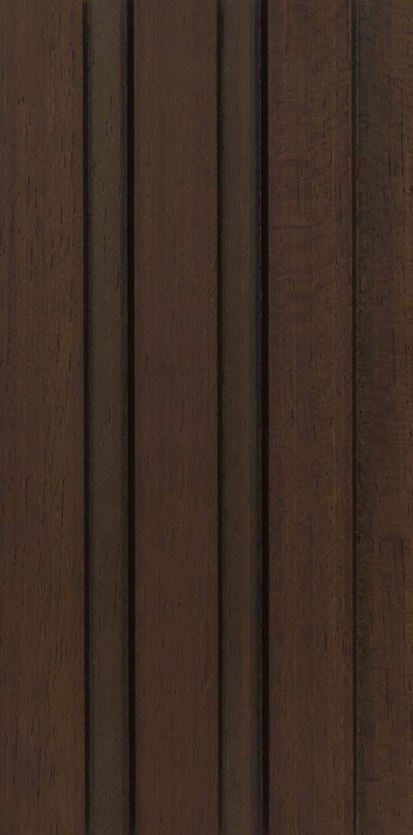 Olive Brown Interlock Wpc Louvers Wood 9.35x0.41 Ft - Pn 02736