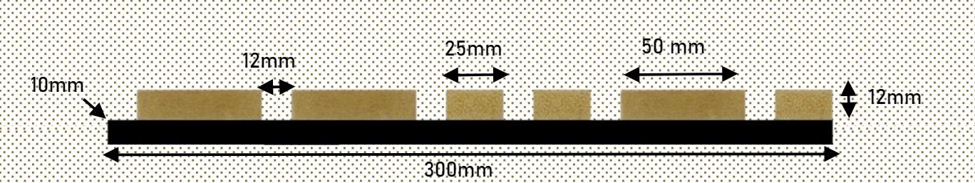 Munich Texture Finish Acoustic Panel Wood Louvers Brown 7.8x0.98 Ft - P4 578