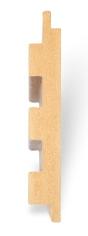 Cocoa Brown Linear Medium Pattern Louver 9x0.39 ft wood Brown PN 00025