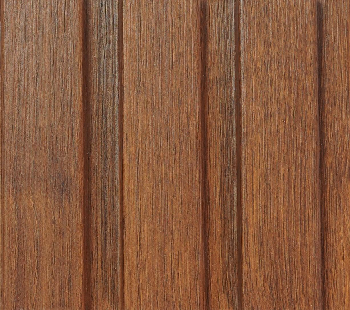 Slate Patterned Wooden Premium Mdf Louver Wood Brown 9.5x0.39 Ft - Pn 00031