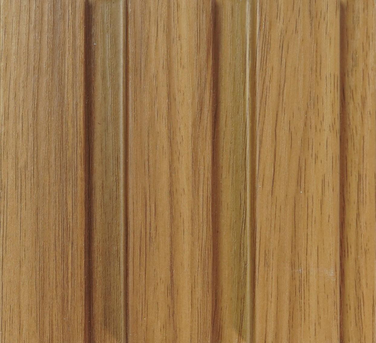 Slate Patterned Wooden Premium Mdf Louver Wood Brown 9.5x0.39 Ft - Pn 00034