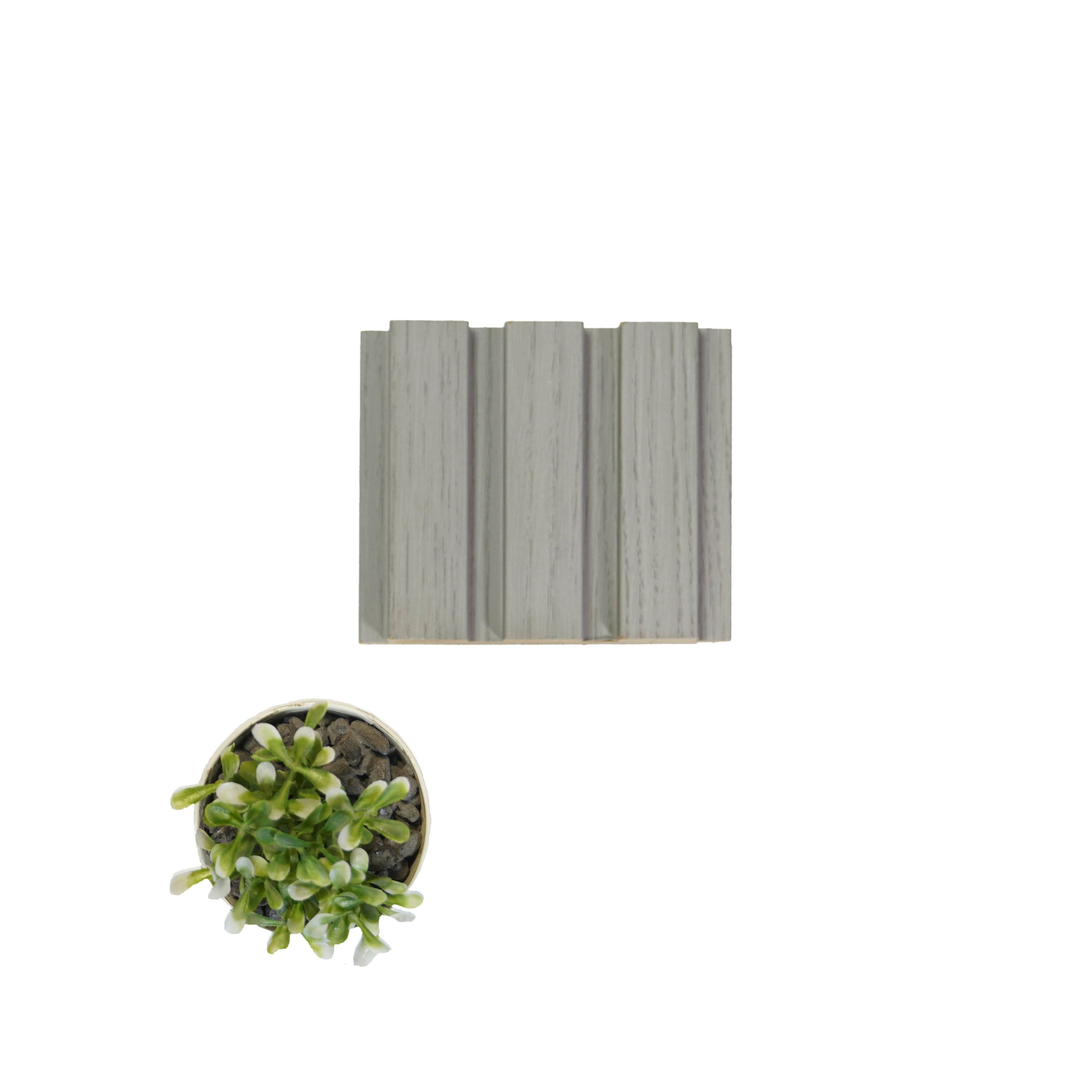 Slate Patterned Pastels And Solids Premium Mdf Louver Plain Colors Grey 9.5x0.39 Ft - Pn 00042