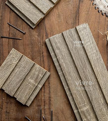 Wooden 9 Ft X 4.75 Inch Mdf Louvers Panel Wood Light Brown 9x0.39 - Pn 00060