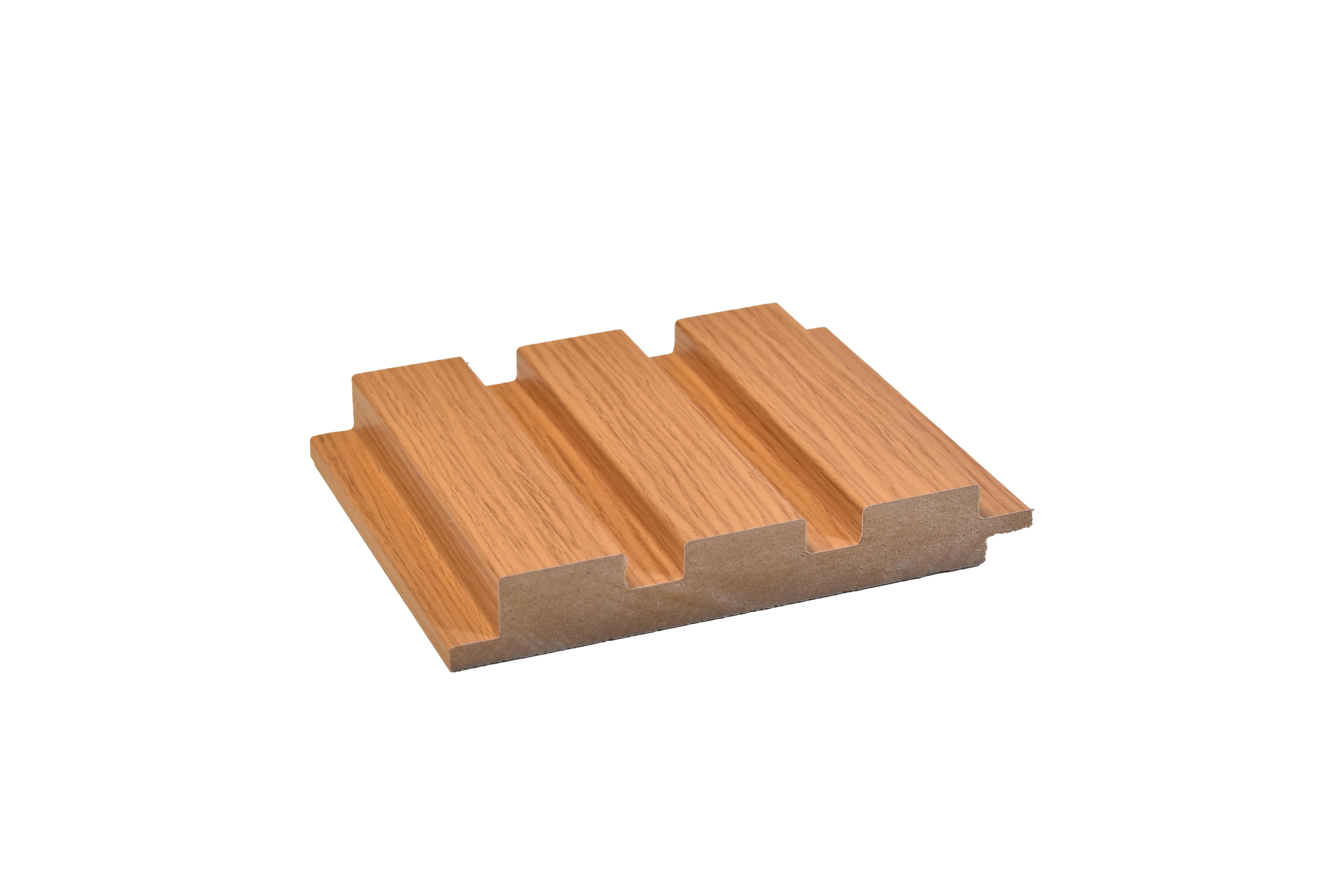 Wooden 9 Ft X 4.75 Inch Mdf Louvers Panel Wood Brown 9x0.39 - Pn 00061