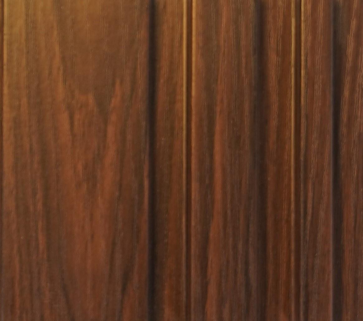 Wooden Mdf Louver Panel Wood Dark Brown 9x0.39 Ft - Pn 00063