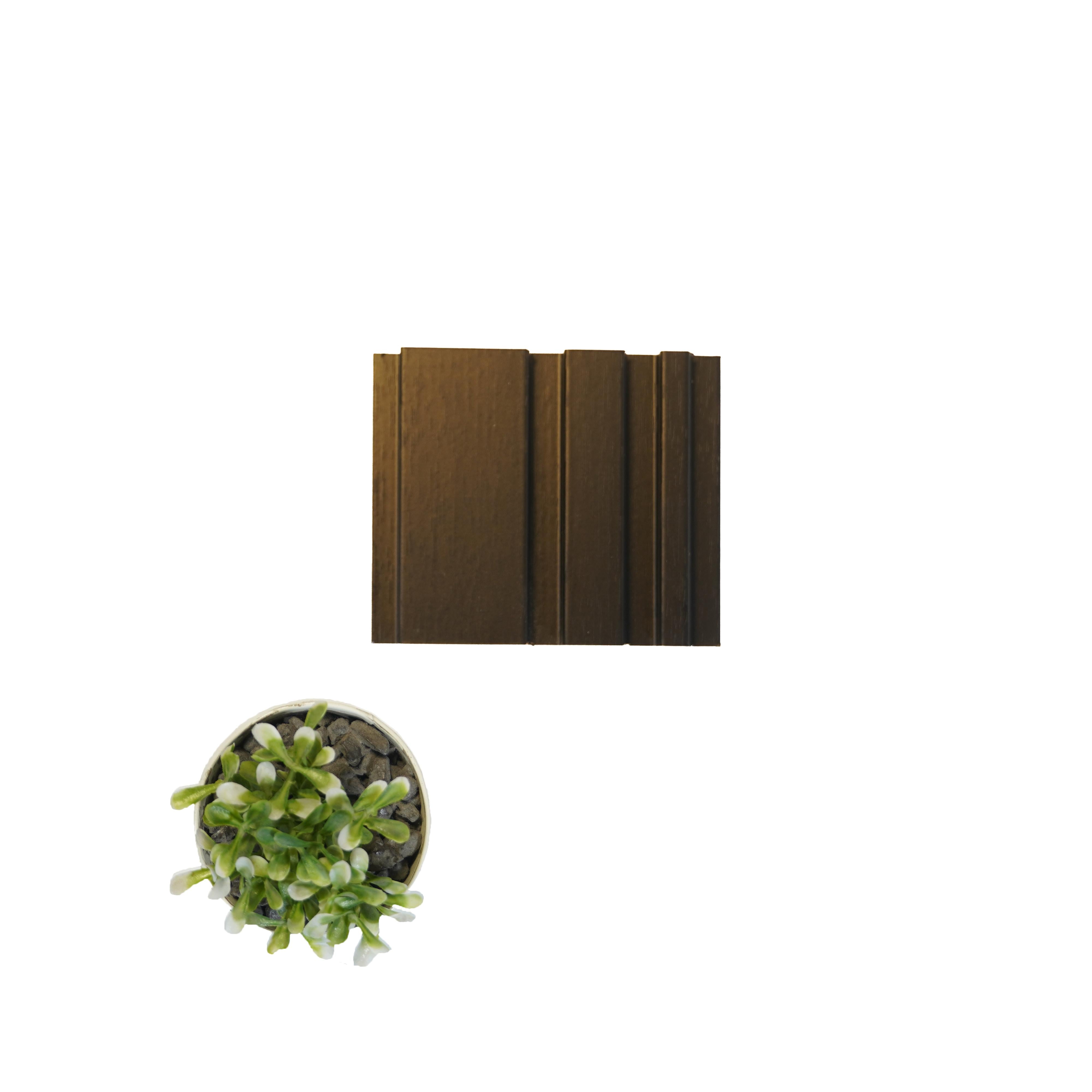 Wooden 9 Ft X 4.75 Inch Mdf Louvers Panel Wood Black 9x0.39 - Pn 00064