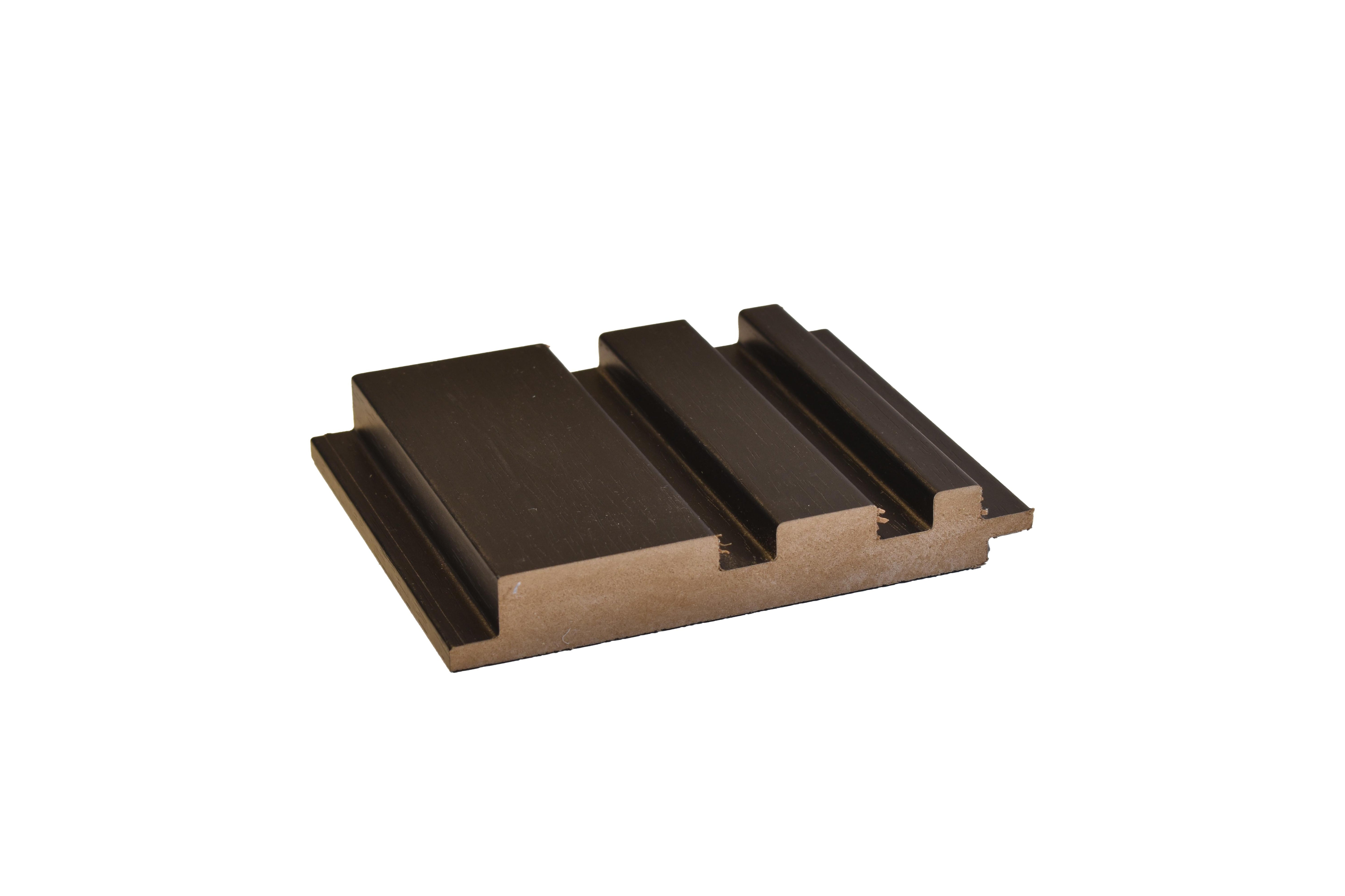 Wooden 9 Ft X 4.75 Inch Mdf Louvers Panel Wood Black 9x0.39 - Pn 00064