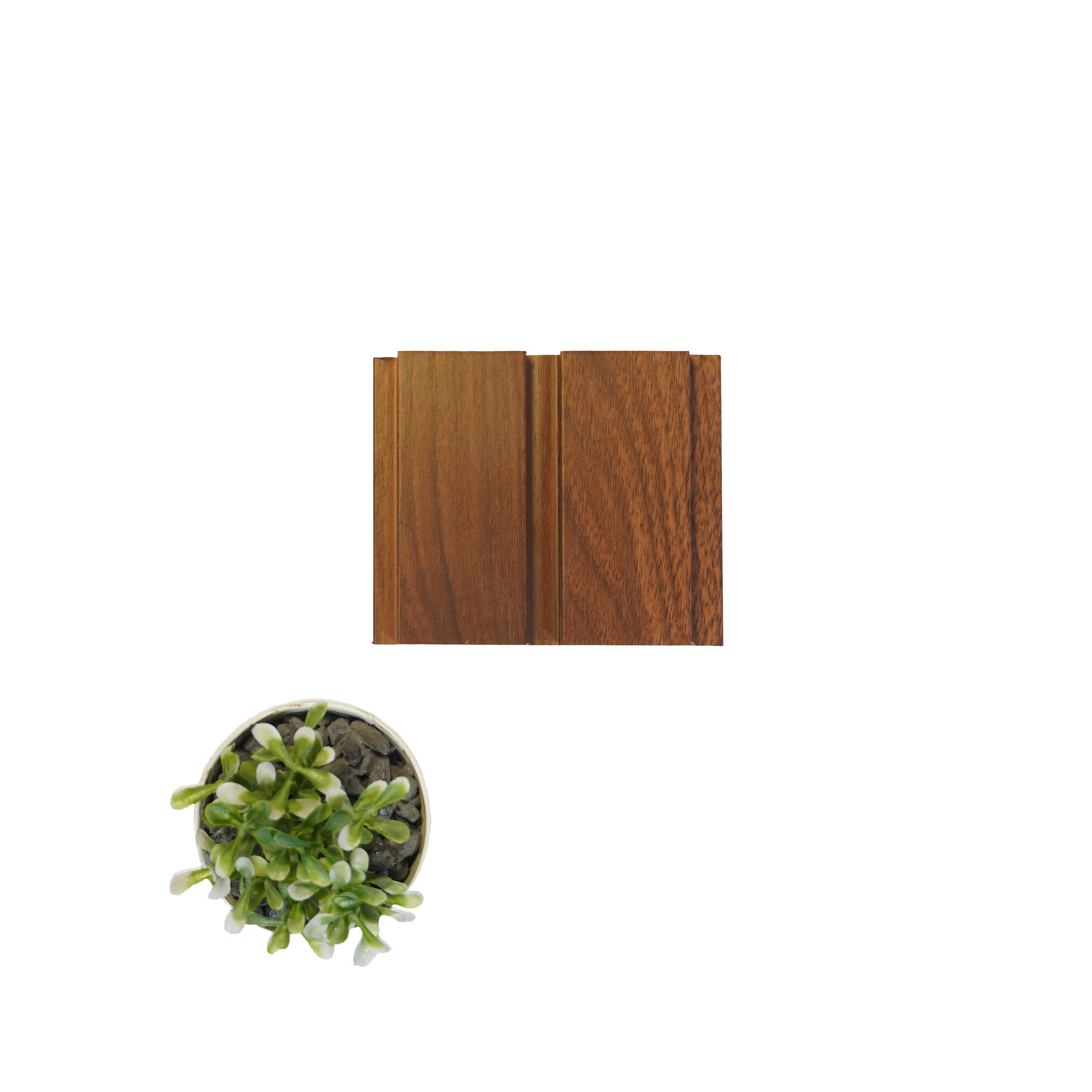 Wooden Mdf Louver Panel Wood Brown 9x0.39 Ft - Pn 00066